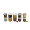 Set van 10 glazen bewaarpotjes - Natural color mix - 250 ml